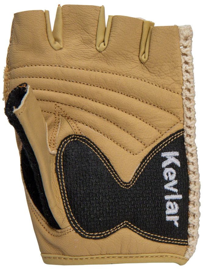 NEW Planet Bike Taurus Fingerless Cycling Glove: Tan, MD