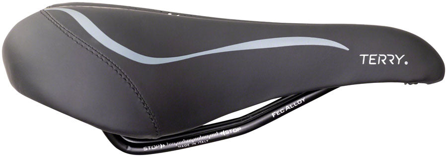 NEW Terry Liberator X Gel Saddle - Steel, Black, Women's, Italia