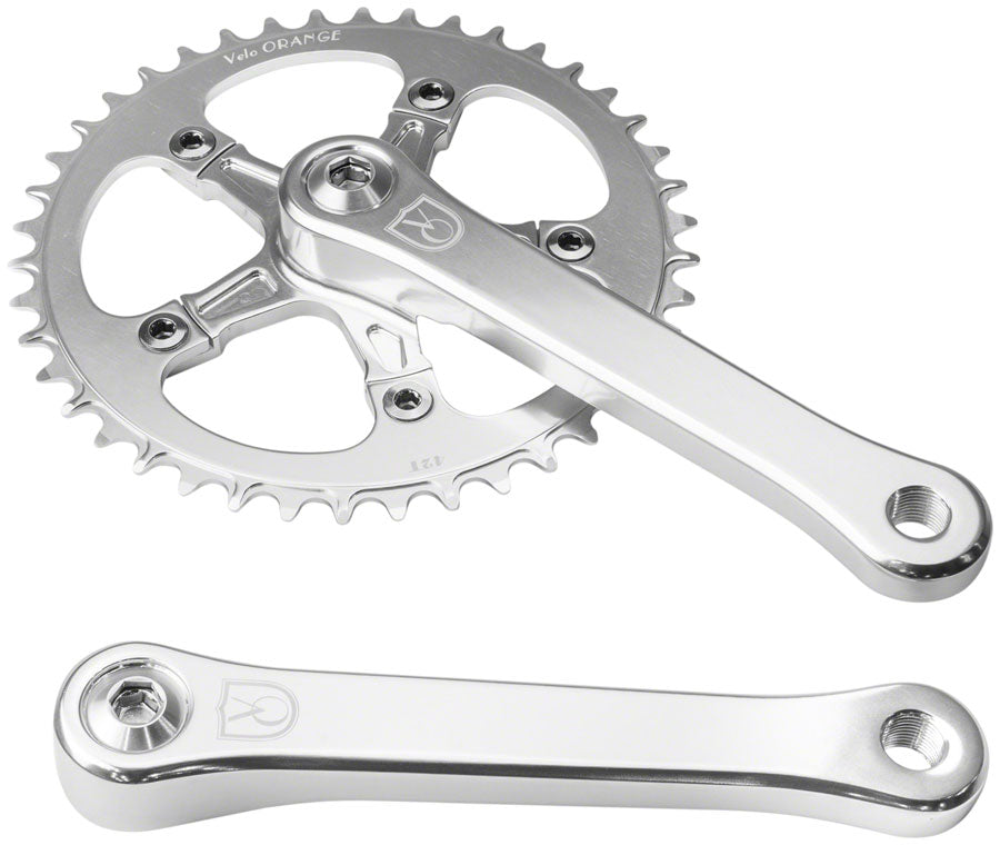 NEW Velo Orange 1-Speed Crankset - 170mm, 42t, Square Taper JIS Spindle Interface, Polished Aluminum