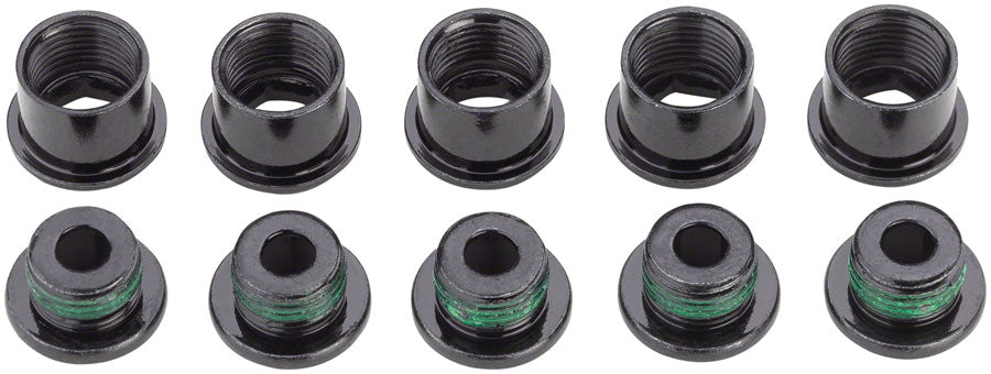 NEW SRAM Crank Chainring Bolt Kit - 5-Arm, Steel, Black - Around the Cycle