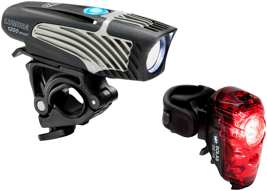 NEW NiteRider Lumina 1200 Boost Headlight and Solas 250 Taillight Set