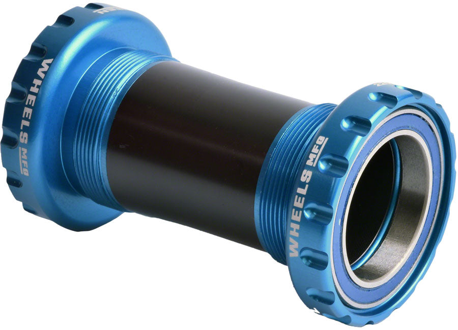 NEW Wheels Manufacturing BSA Bottom Bracket - DUB Spindle, ABEC 3, Teal - Around the Cycle