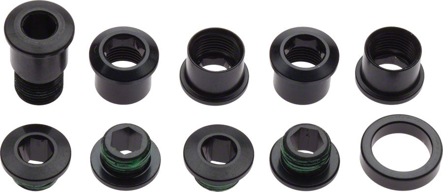 NEW SRAM Red 22 Chainring Bolt Set, Fits Force 22 and Rival 22~ 5 bolts, 4 nuts, 1 spacer - Around the Cycle