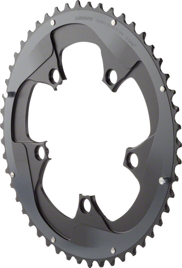 NEW SRAM Force 22 50T 110mm BCD YAW Chainring Black for Hidden or Non-Hidden Bolt Use with 34T
