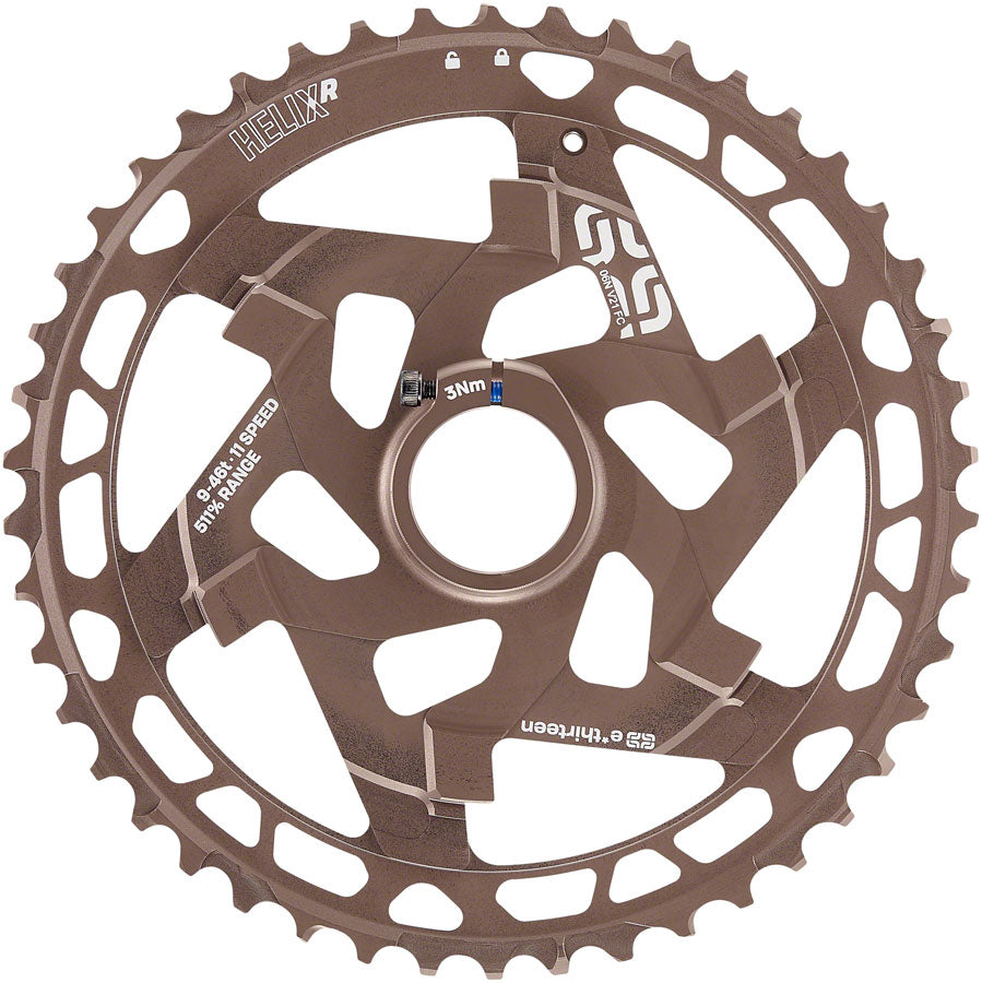 NEW e*thirteen by The Hive Helix R Cassette - 11-Speed, 9-46t, Nickel
