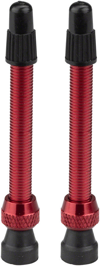 NEW Stan's Alloy Presta Valve Stem, 55mm Universal, Red, Pair