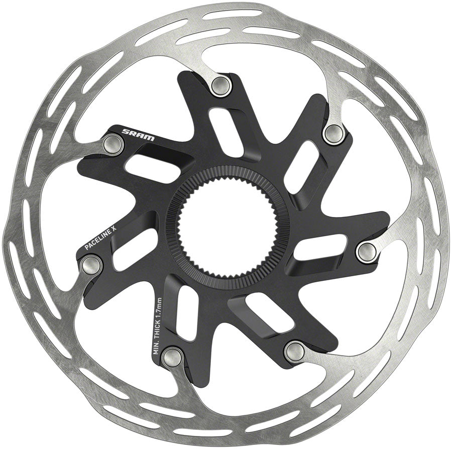 NEW SRAM Paceline X Disc Brake Rotor - 140mm, Center Lock, Silver/Black