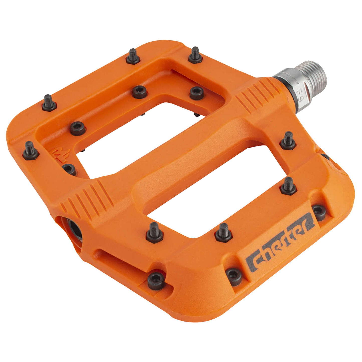 NEW RaceFace Chester Pedals - Platform, Composite, 9/16", Orange