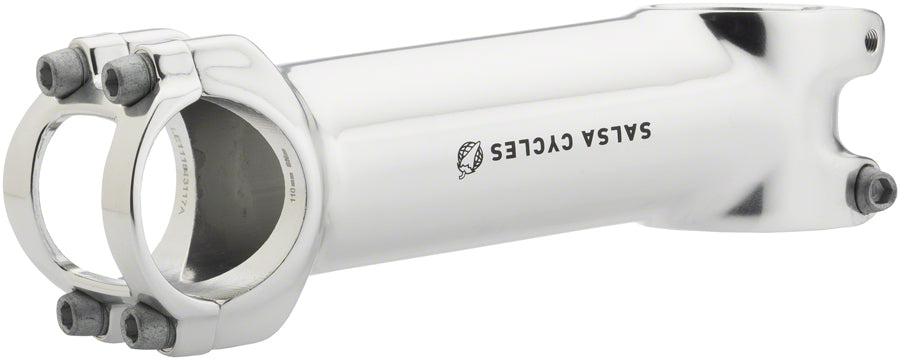 NEW Salsa Guide Stem - 110mm, 31.8 clamp, +/-6, 1 1/8", Aluminum, Silver - Around the Cycle