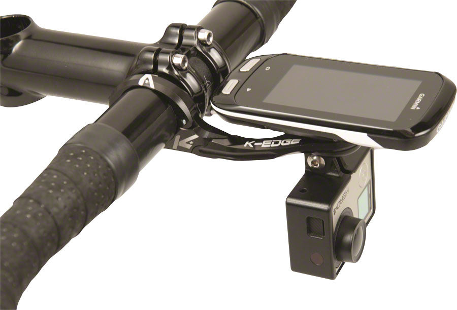 NEW K-EDGE Combo Mount Adapter for Universal Action Camera and Light - compatible with K-EDGE Garmin, Garmin XL, and Wahoo Mounts - Around the Cycle