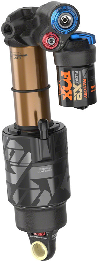 NEW FOX FLOAT X2 Factory Rear Shock - Trunnion Metric, 205 x 65 mm, 2-Position Lever, Kashima Coat
