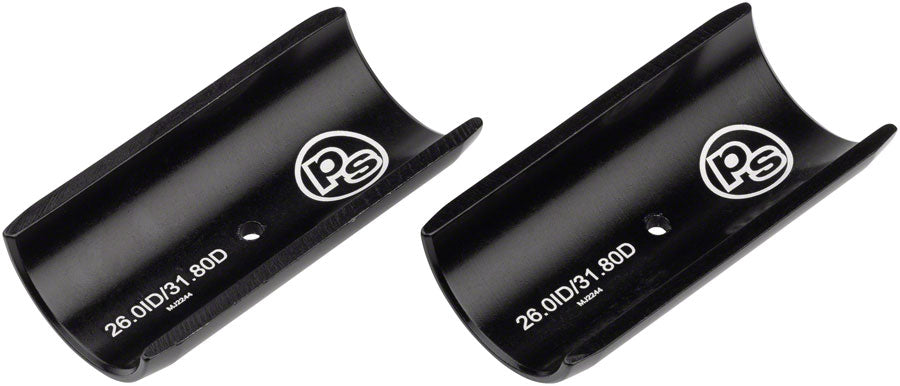 NEW Problem Solvers Handlebar Shim - 26.0 to 31.8mm, 60mm Length, Black - Around the Cycle