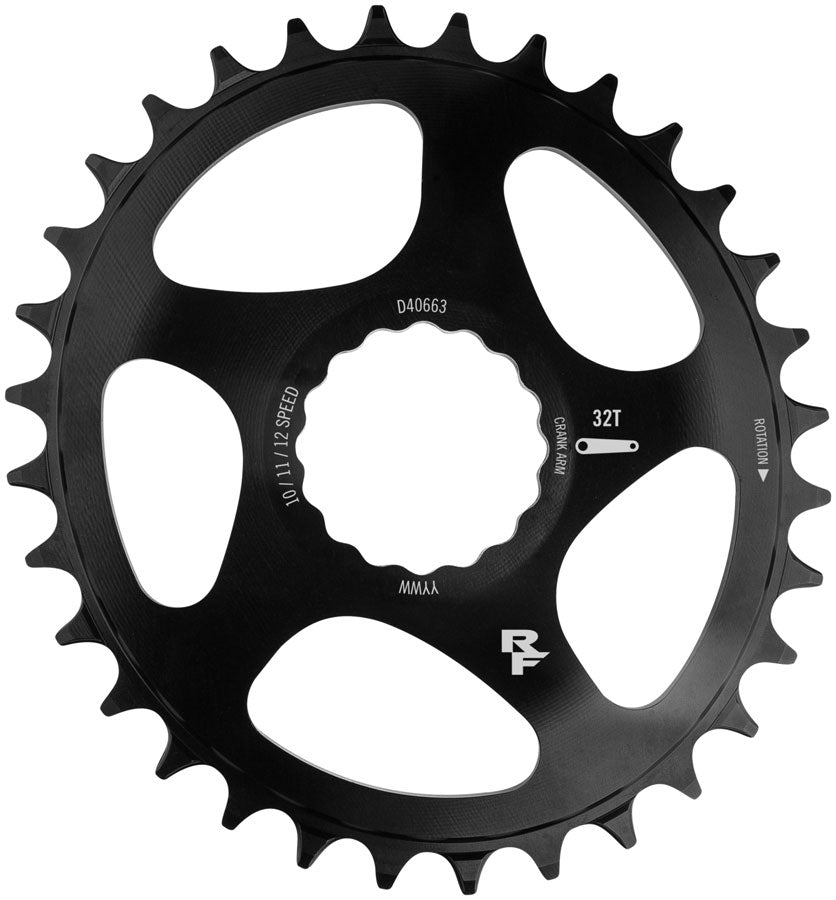 NEW RaceFace Narrow Wide Oval Chainring: Direct Mount CINCH, 32t, Black
