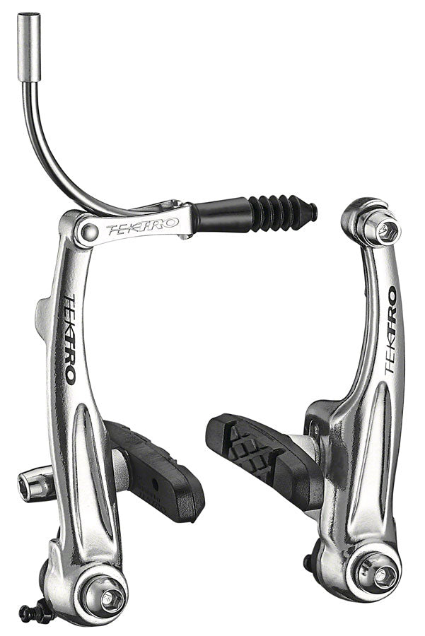 NEW Tektro 837AL Linear Pull Brake Caliper - Front or Rear, Silver - Around the Cycle