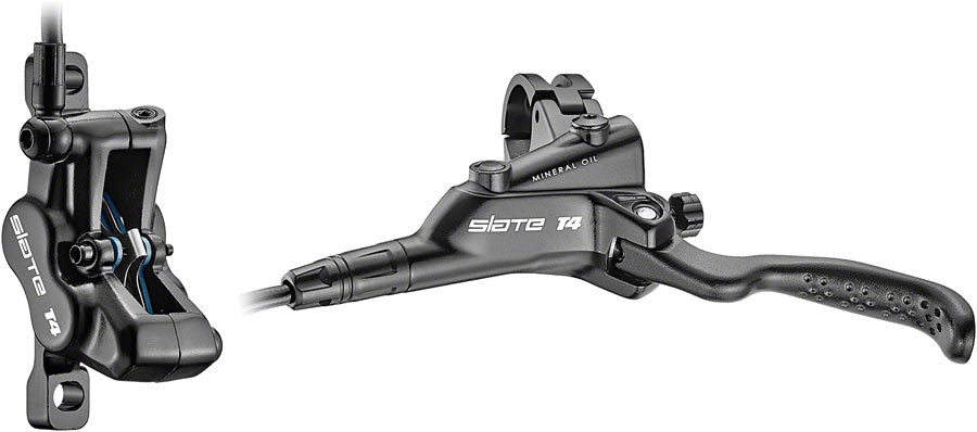 NEW TRP Slate T4 Disc Brake and Lever - Front, Hydraulic, Post Mount, Black