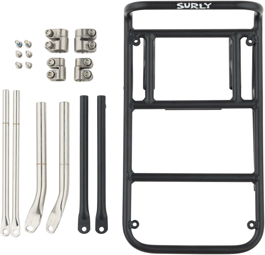 NEW Surly 8-Pack Rack Front Rack - Steel, Black
