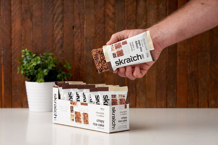 NEW Skratch Labs Crispy Rice Cake Bar - Chocolate and Mallow, Box of 8