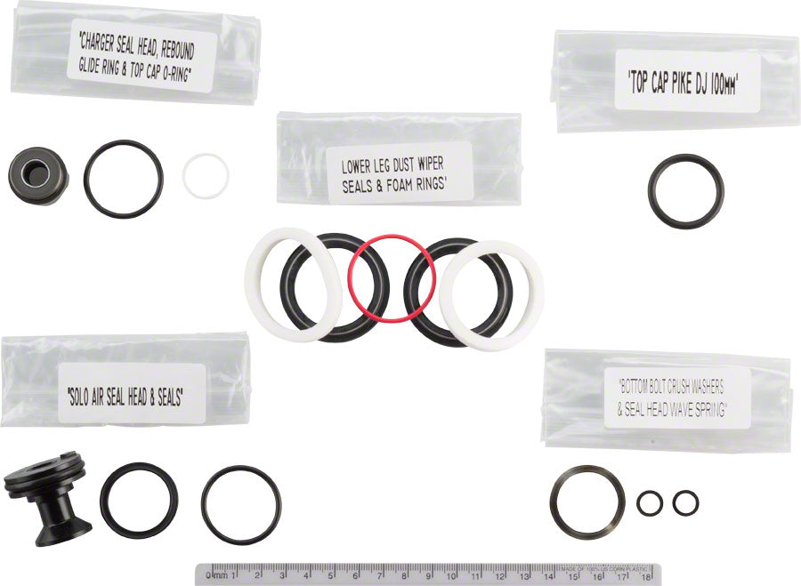 NEW RockShox Fork Service Kit - 200 Hour/1 Year, Pike/Pike DJ Solo Air A1 (2015-2017)