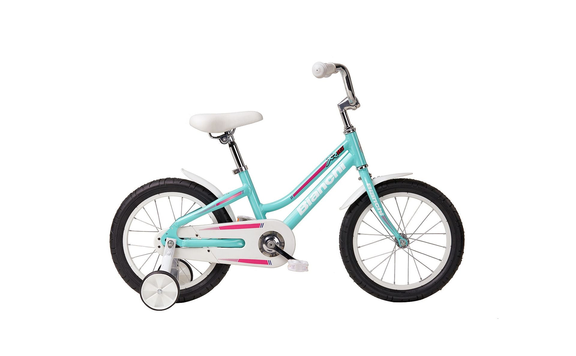 NEW Bianchi XR16 Kids Single Speed Bike Celeste/White