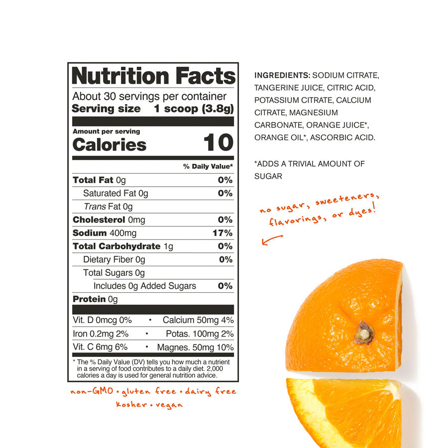 NEW Skratch Labs Everday Drink Mix - Tangerine Orange, 30-Serving Resealable Bag