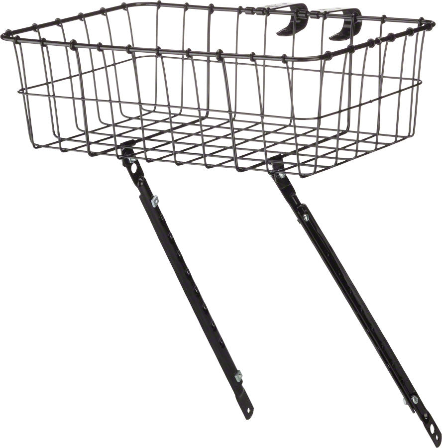 NEW Wald 1372 Front Basket: MD Gloss Black - Around the Cycle
