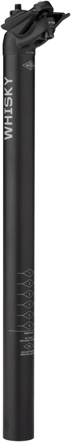 NEW WHISKY No.7 Alloy Seatpost - 30.9 x 400mm, 18mm Offset, Matte Black