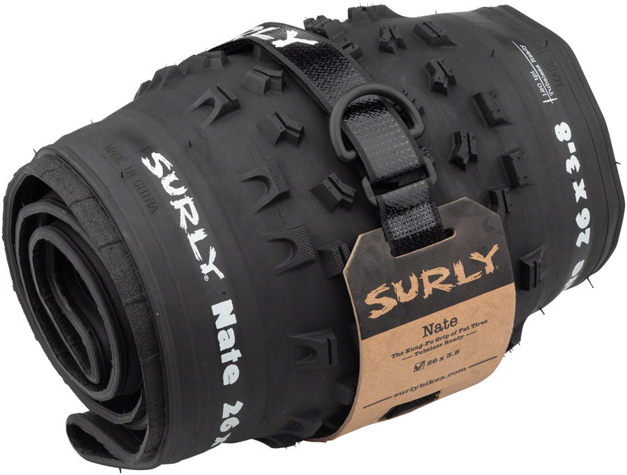 NEW Surly Nate Tire Surly Nate Tire - 26 x 3.8, Tubeless, Folding, Black, 60tpi