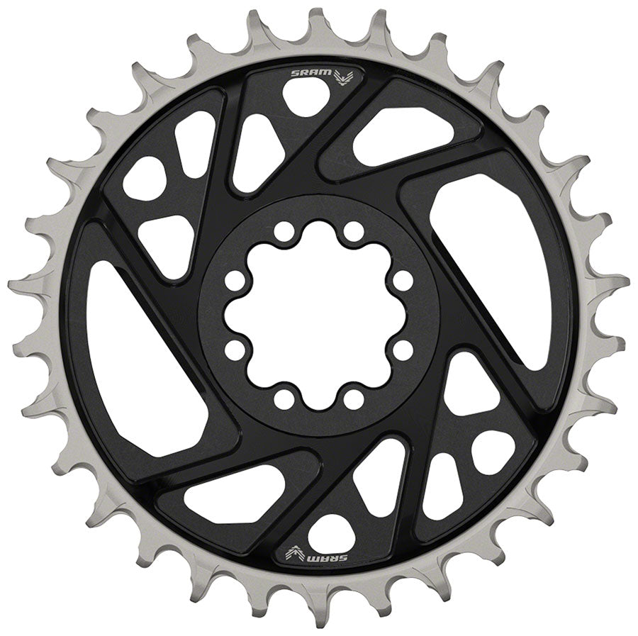 NEW SRAM XX Eagle T-Type Direct Mount Chainring - 32t, 12-Speed, 8-Bolt Direct Mount, 3mm Offset, Aluminum, Black, D1 - Around the Cycle