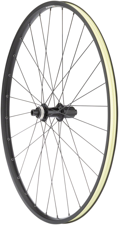 NEW Quality Wheels Value Double Wall Series Disc Rear Rear Wheel - 700, 12 x 142mm, Center-Lock, HG 11, Black