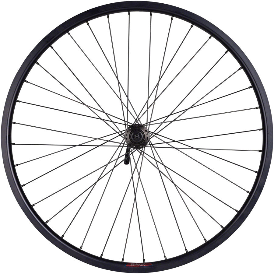 NEW Quality Wheels Value HD Series Disc Front Wheel - 26", QR x 100mm, Center-Lock, Black - Around the Cycle