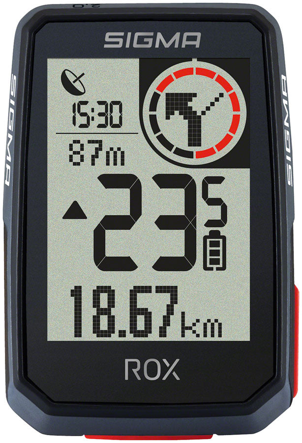 NEW Sigma ROX 2.0 GPS Bike Computer - Wireless, Rechargeable, Black