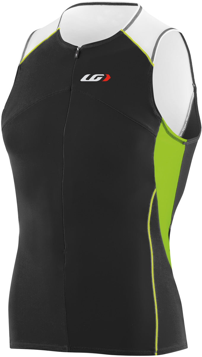 NEW Louis Garneau Comp Triathlon Top Black/Green