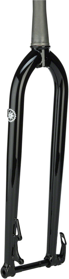 NEW Salsa Cro Moto Grande 29" Rigid Mountain Fork Salsa Cro Moto Grande 29" Fork, 15x100mm, Maxle Included, Tapered, 483mm A-C, Black - Around the Cycle