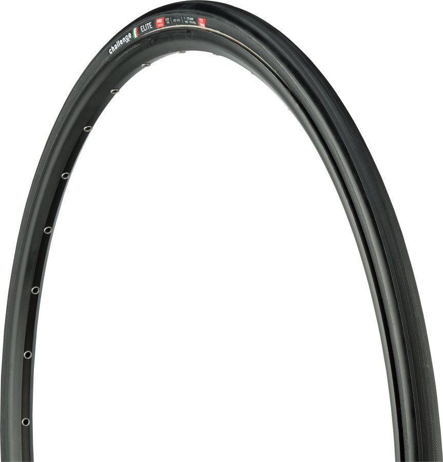 NEW Challenge Elite Pro Tire - 700 x 25, Tubular, Folding, Black, 220tpi