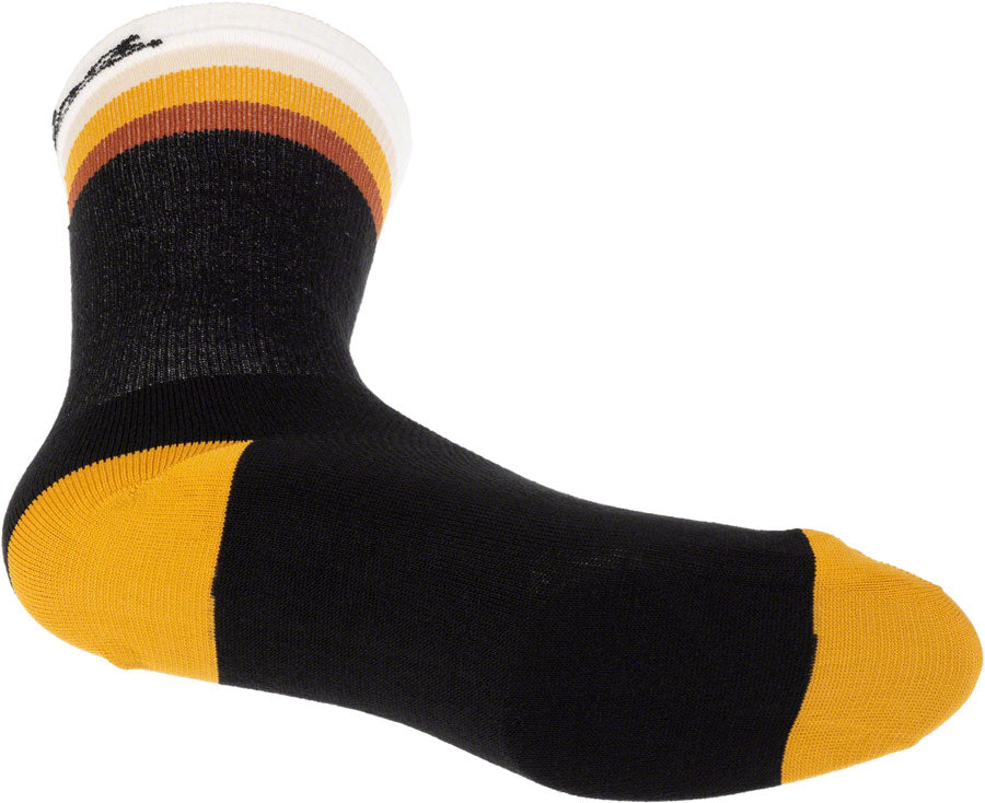 NEW Salsa Latitude Sock - 8 inch, Black, White, w/ Stripes, Small/ Medium - Around the Cycle