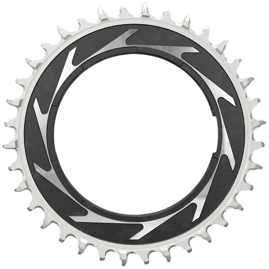 NEW SRAM XX SL Eagle T-Type Thread Mount Chainring - 36t, 12-Speed, Thread Mount (For XX SL PM Spider), 0mm Offset, Aluminum, Black/Silver - Around the Cycle