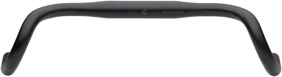 NEW Salsa Cowchipper Alloy Bar Drop Handlebar Salsa Cowchipper Drop Handlebar - Aluminum, 31.8mm, 38cm, Black