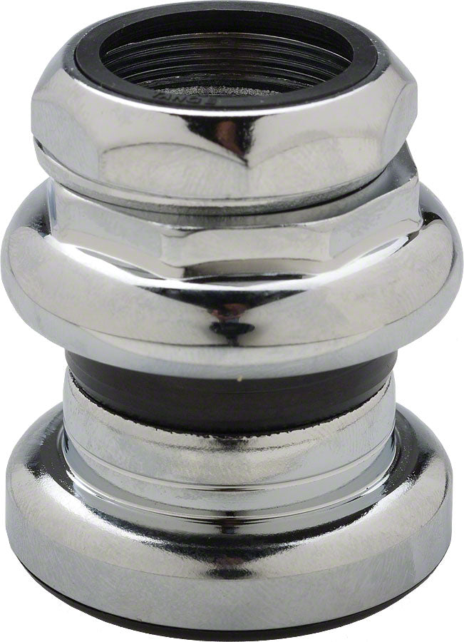 NEW Tange-Seiki Passage New 1" Threaded Headset: 26.4mm Crown Race Chrome - Around the Cycle