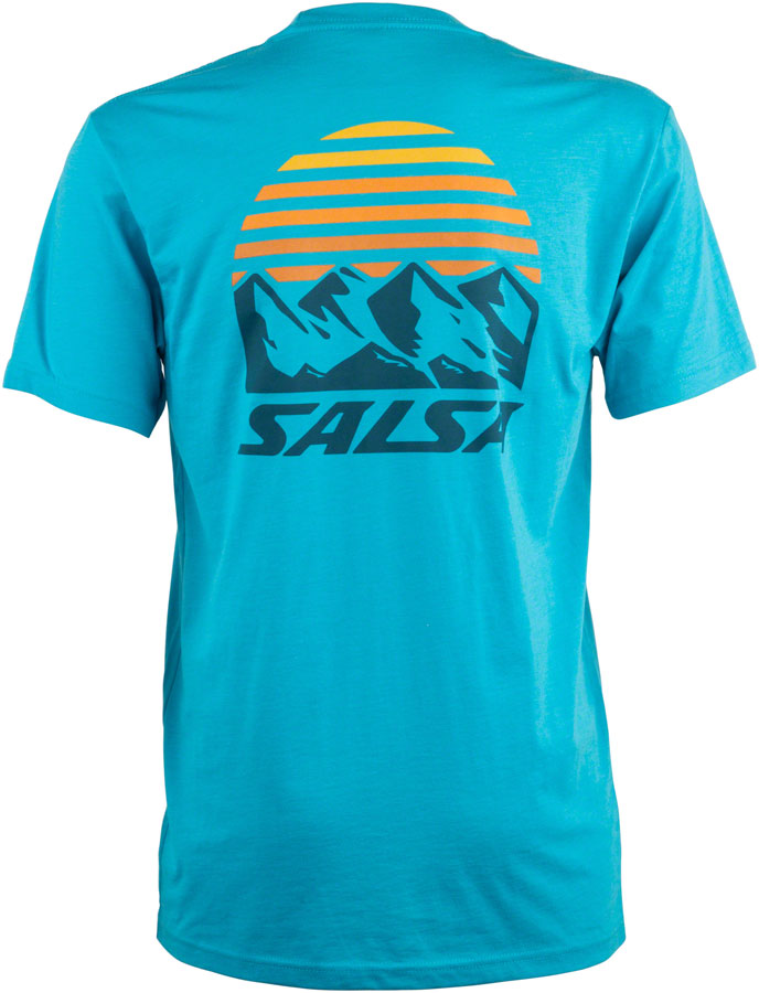NEW Salsa Men's Summit T-Shirt - Light Blue, Small - Around the Cycle