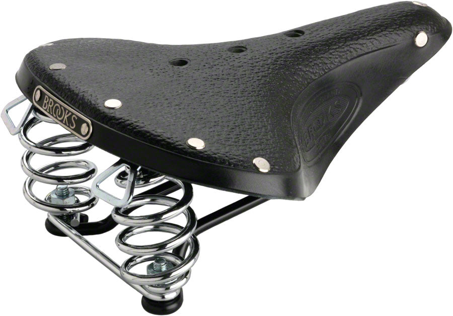 NEW Brooks B67 S Women's Saddle Black with chrome rails and springs