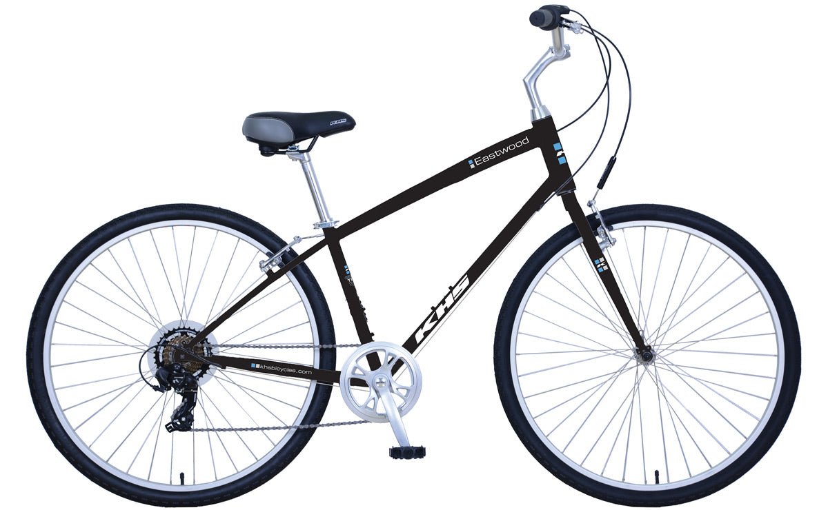 khs bmx bicycles New KHS Eastwood Comfort Hybrid Bike Black / 25