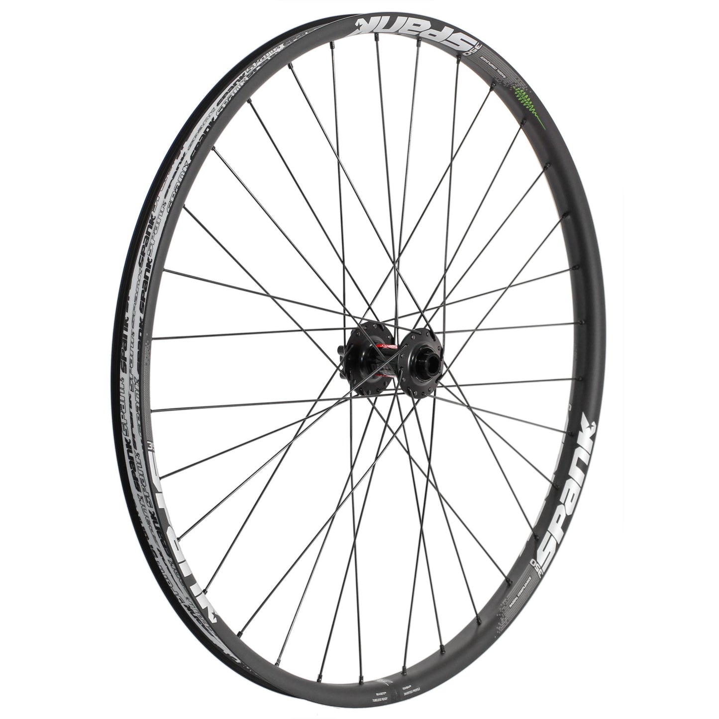 Spank 350 27.5" DT 370 Front Wheel, 15x110 Boost