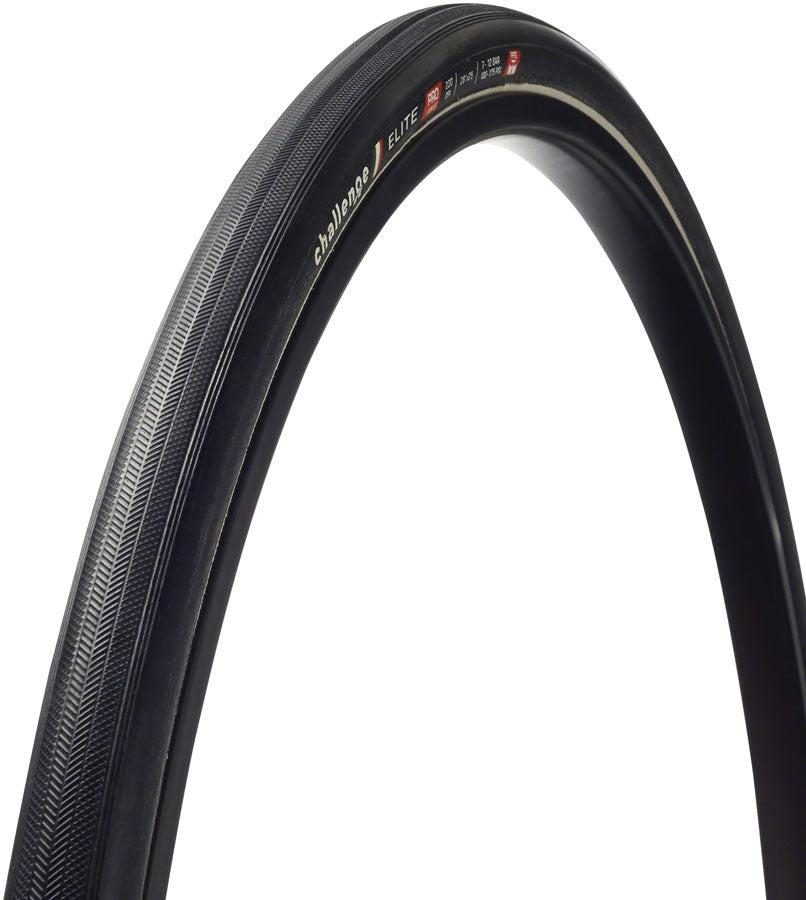 NEW Challenge Elite Pro Tire - 700 x 25, Tubular, Folding, Black, 220tpi