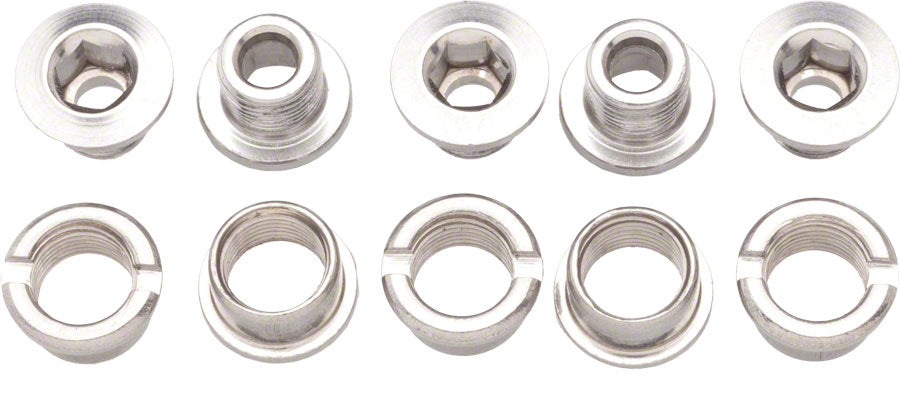 NEW Problem Solvers Single Chainring Bolts Silver Chromoly - Around the Cycle