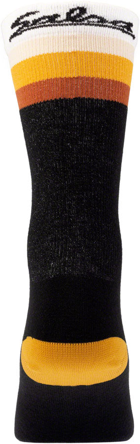 NEW Salsa Latitude Sock - 8 inch, Black, White, w/ Stripes, Small/ Medium