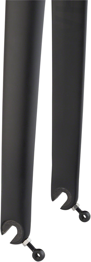 NEW Whisky Parts Co. No.7 Plus Road Fork WHISKY No.7 RD+ Fork - QR, 1-1/8" Straight Carbon Steerer, Mid Reach Rim Brake, Matte Black - Around the Cycle