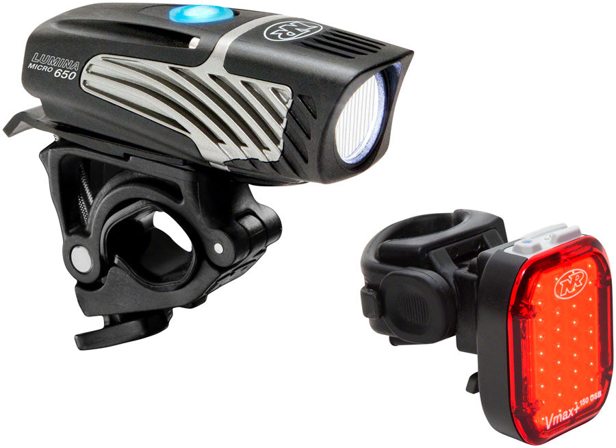 NEW NiteRider Lumina Micro 650/Vmax+ Headlight and Taillight Set - Around the Cycle