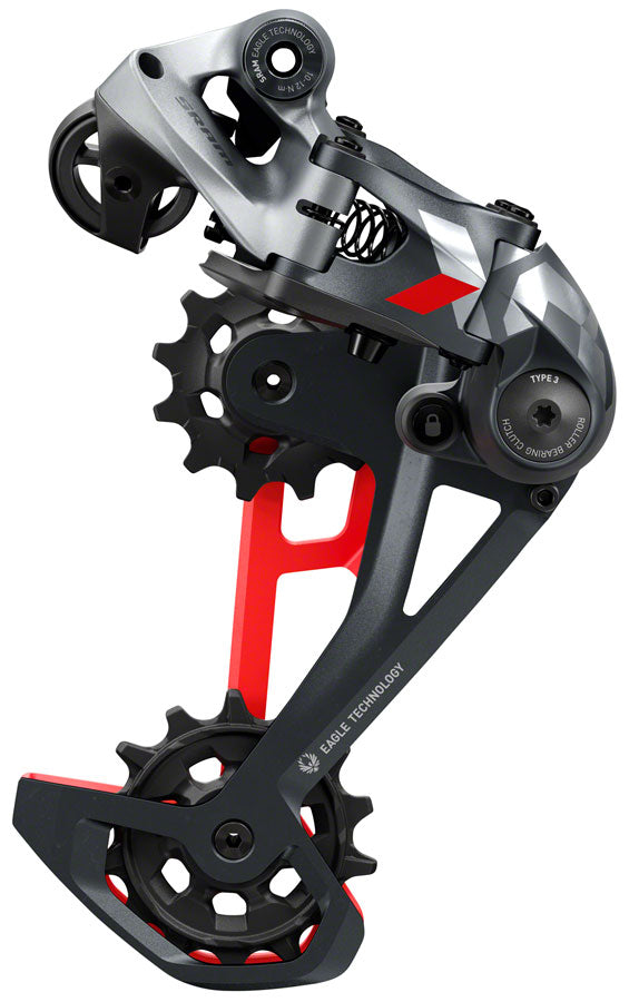 NEW SRAM X01 Eagle Rear Derailleur - 12-Speed, Long Cage, 52t Max, Red - Around the Cycle