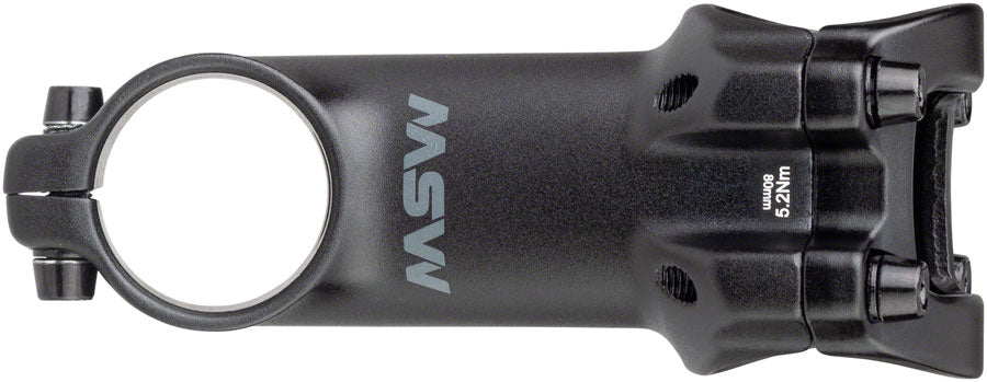 NEW MSW 17 Stem - 80mm 31.8 Clamp +/-17 1 1/8 Aluminum Black - Around the Cycle