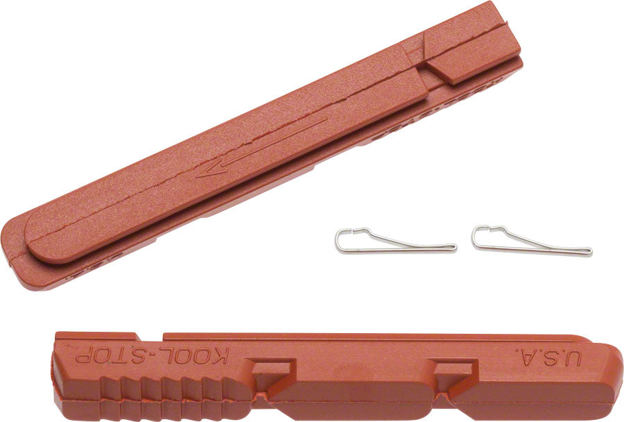 NEW Kool-Stop V2 Replacement Insert Pads, Salmon Compound